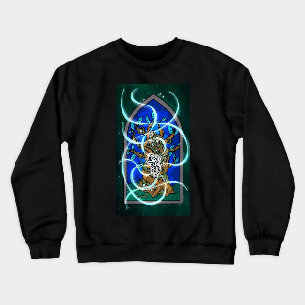 Ori In A Forest Nebula Crewneck Sweatshirt by OctopodArts